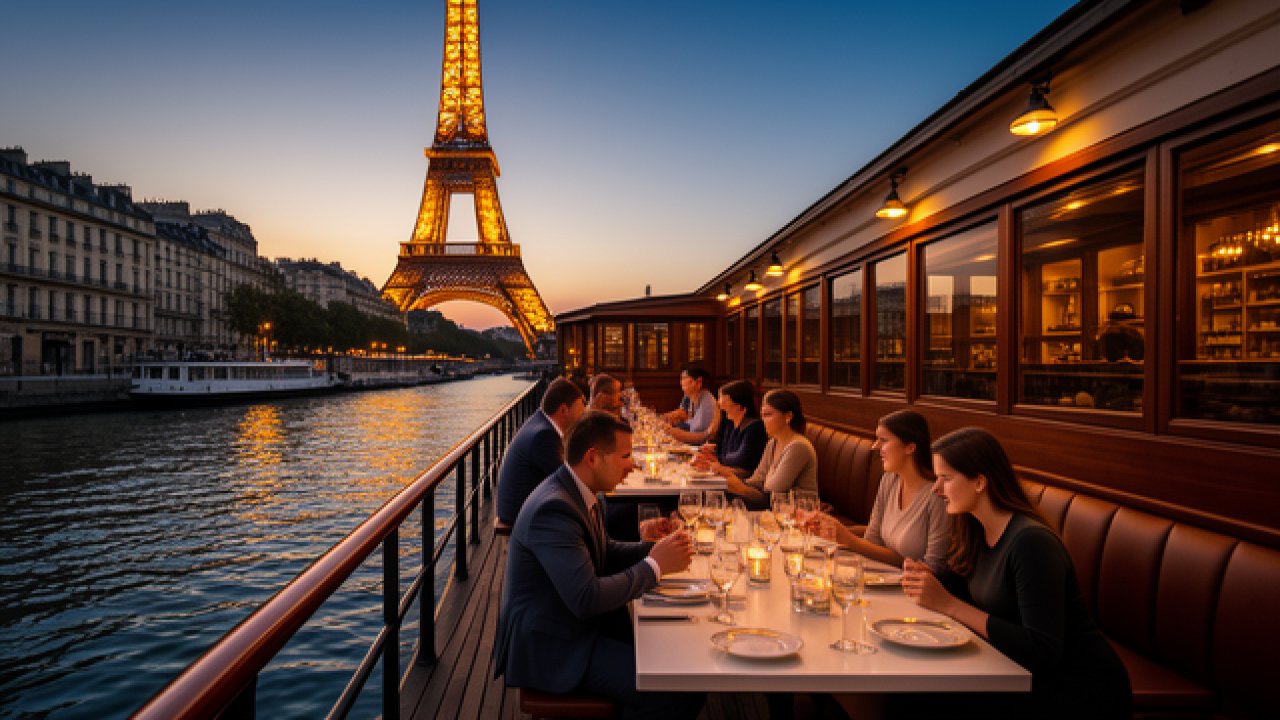 Croisière bistronomique sur la Péniche Ivoire : l’expérience Eiffel Croisières sur la Seine